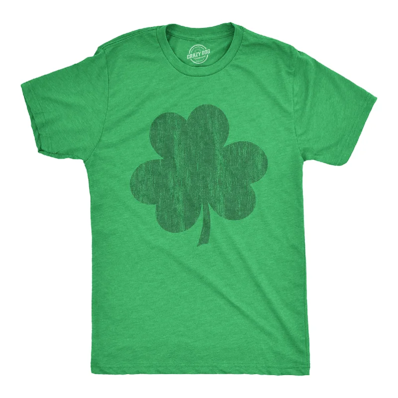 Custom T-Shirt For Couples Matching-Distressed Clover Men's T Shirt