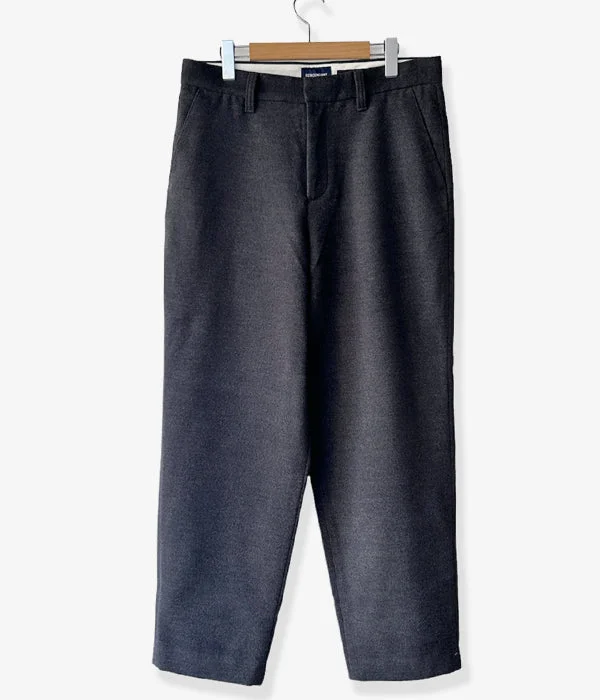 Custom Pants For Workwear-DESCENDANT/DC-6 GDT MELTON TROUSERS (CHARCOAL)