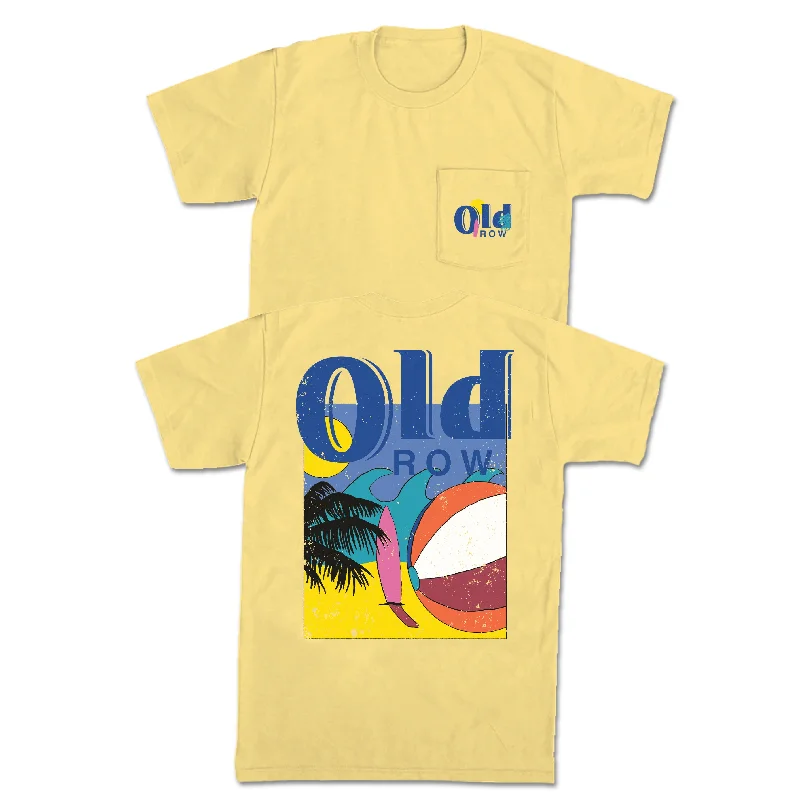 Custom Printed T-Shirt For Kids-The Old Row Beach Pocket Tee