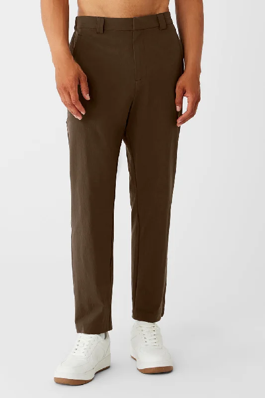 Custom Chino Pants-Co-Op Cropped Tech Trouser - Espresso