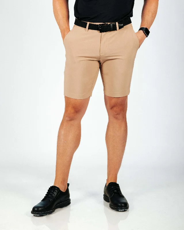 Custom Designed Shorts For Holidays-Men's Khaki Golf Shorts