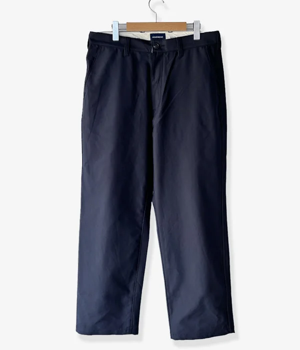 Custom Jogger Pants For Workout-DESCENDANT/DUT SATIN TROUSERS (NAVY)