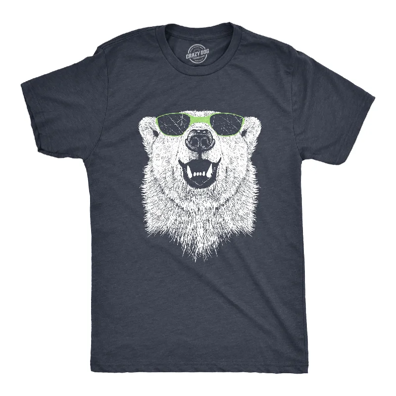 Funny T-Shirt For Bachelor Parties-Polar Bear Wearing Sunglasses Men's T Shirt