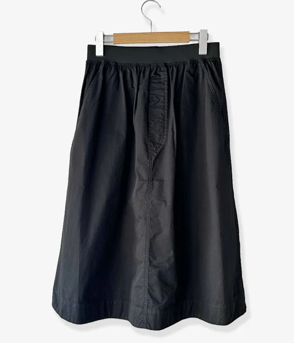 Personalized Pants For Team Building-MHL./SUPERFINE COTTON TWILL SKIRT (BLACK)