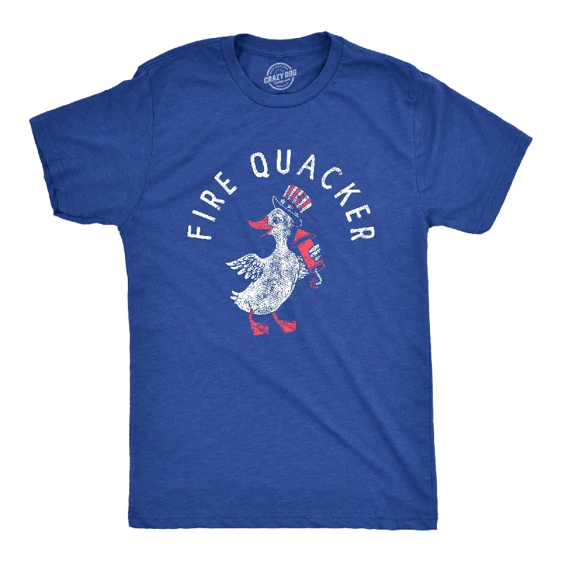 Custom T-Shirt For Family Outings-Fire Quacker Men's T Shirt