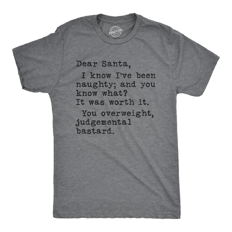 Personalized T-Shirt With Name & Number-Dea Santa, You Overweight Bastard Men's T Shirt