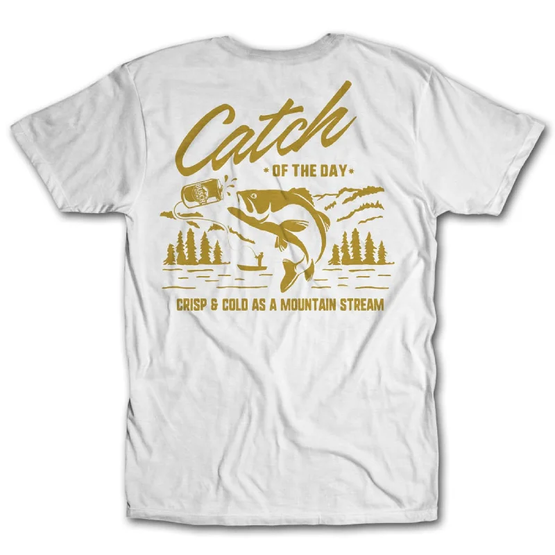 Personalized T-Shirt For Sports Coaches-Busch Gold Catch of the Day Tee