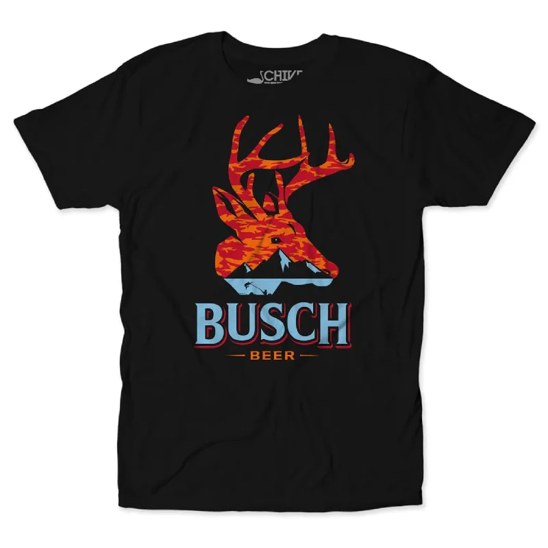 Custom Printed T-Shirt For Artists-Busch Camo Deer Tee