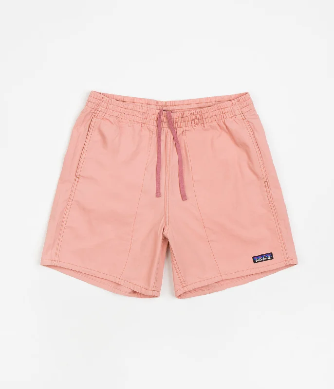 Personalized Shorts For Walking-Patagonia Funhoggers Shorts - Sunfade Pink