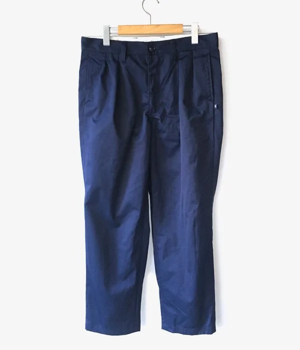 Custom Pants For Relaxing Days-DESCENDANT/DC-3 TUCK TROUSERS (NAVY)