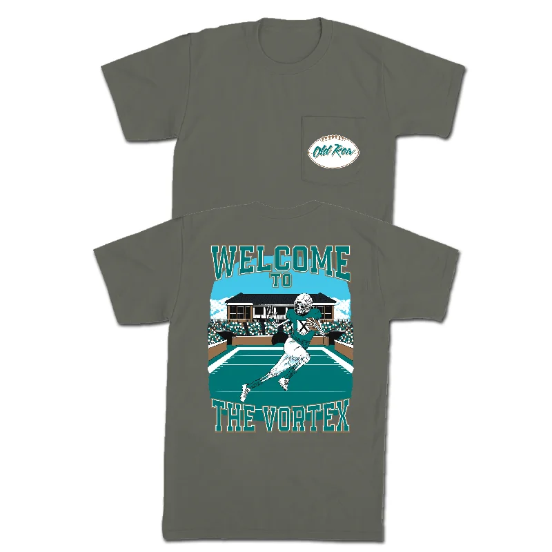 Personalized T-Shirt For Local Events-Welcome to The Vortex Pocket Tee