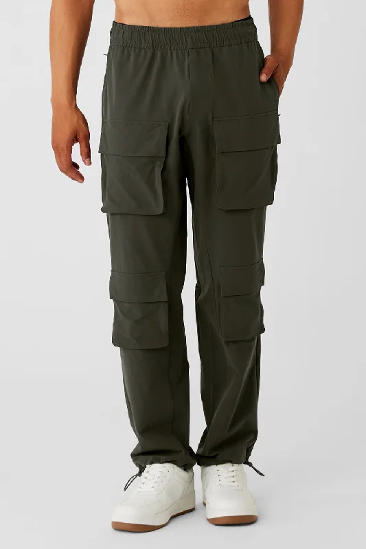 Custom Pants For Summer-Cargo Venture Pant - Stealth Green