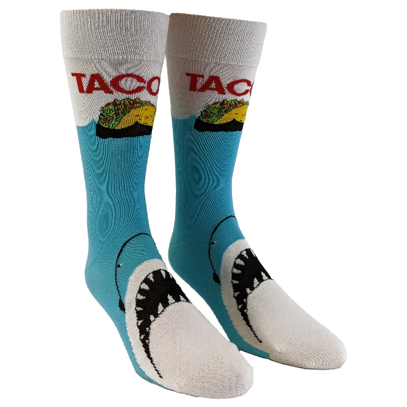 Custom Socks For Outdoor Wear-Womens Taco Shark Socks