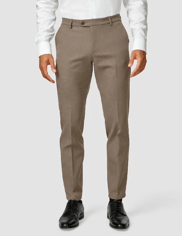 Custom Pants For Relaxed Fit Look-Essential Suit Pants Regular Almond