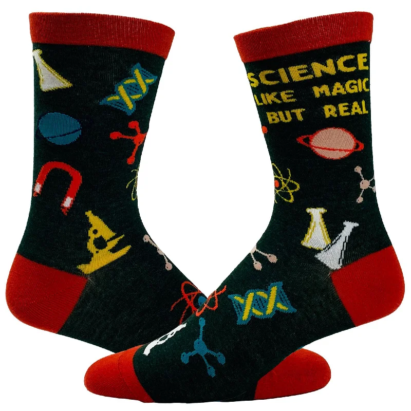 Custom Socks For Custom Designs-Youth Science Like Magic But Real Socks