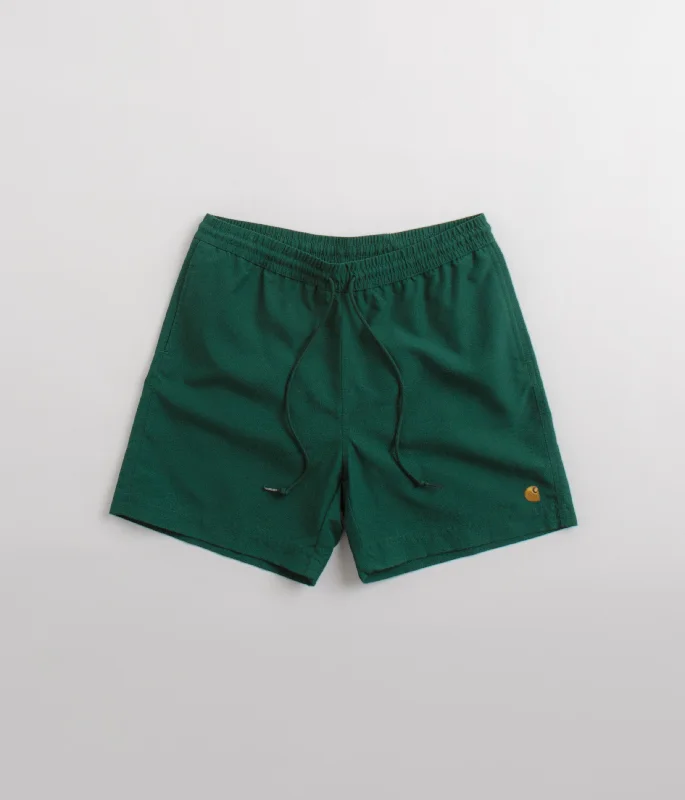 Custom Designed Shorts For Holidays-Carhartt Chase Swim Trunks - Chervil / Gold