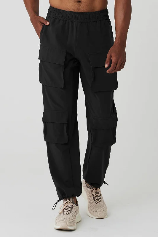 Custom Pants For Team Sports-Cargo Venture Pant - Black