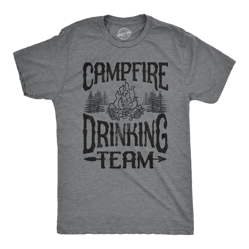 Funny Custom T-Shirt For Women-Campfire Drinking Team Men's T Shirt