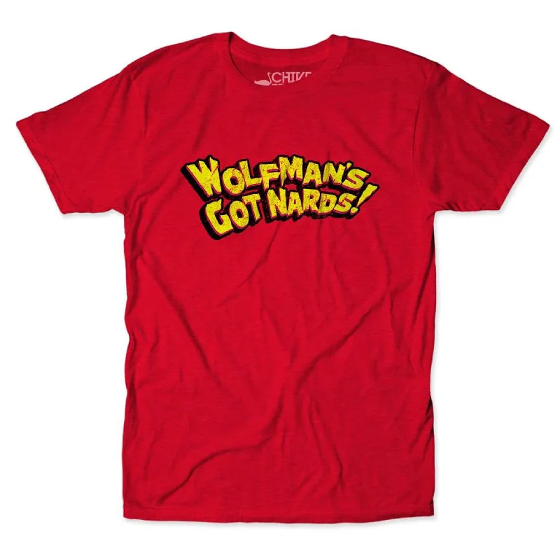 Custom T-Shirt For Summer Parties-Wolfman's Got Nards Tee