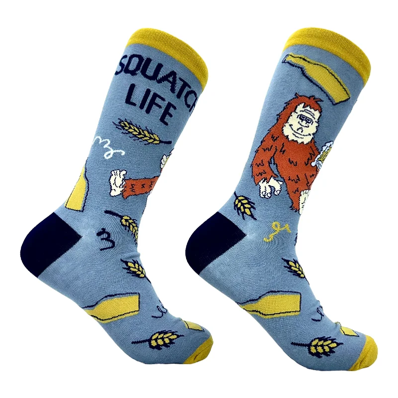 Personalized Socks For Stylish Looks-Men's Squatch Life Socks