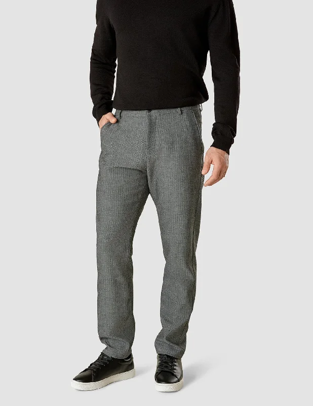 Custom Pants For Daily Fitness-Heavy Edition Pants Slim Grey Herringbone 2.0