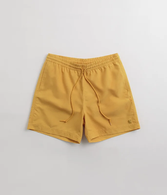 Custom Designed Shorts For Running-Carhartt Chase Swim Trunks - Sunray / Gold