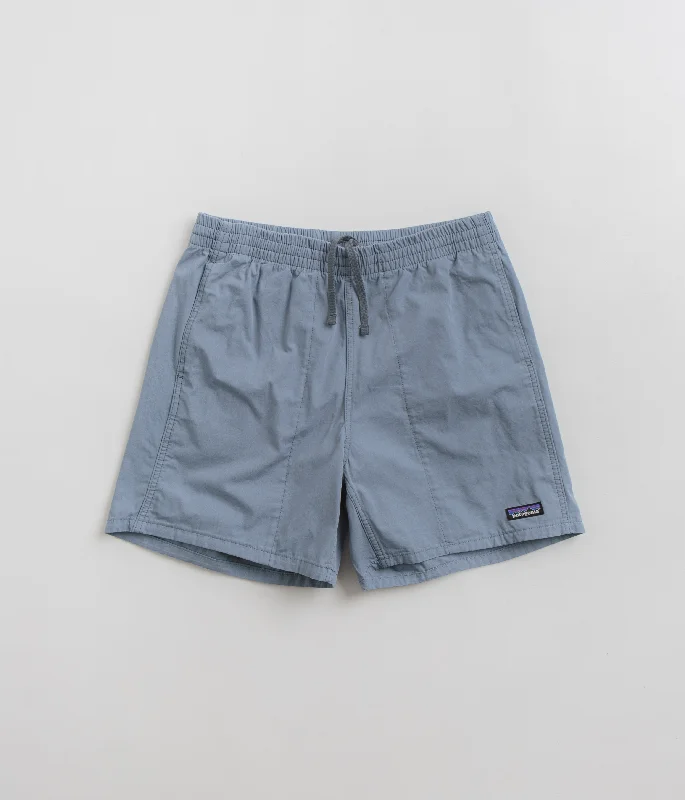 Custom Printed Cargo Shorts-Patagonia Funhoggers Shorts - Light Plume Grey