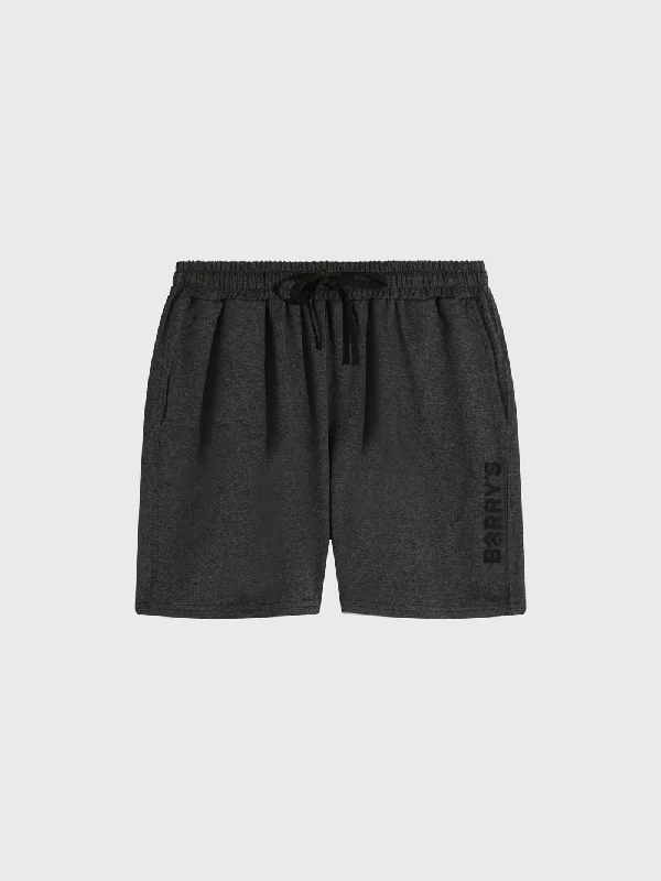 Shorts For Running And Workout-BARRY'S HEATHER BLACK STRIDE 6" SHORT