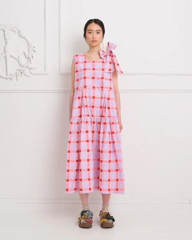 High-Quality Custom Shorts-Alice Dress - Pink Gingham