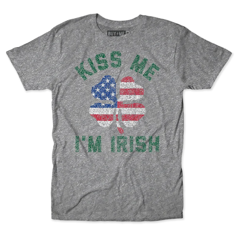 Personalized T-Shirt For Schools & Colleges-Kiss Me I'm Irish Tee