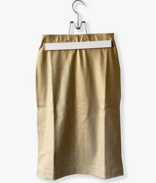 Personalized Pants For Active Lifestyle-PHEENY/FOLL RIB SKIRT(GOLD)