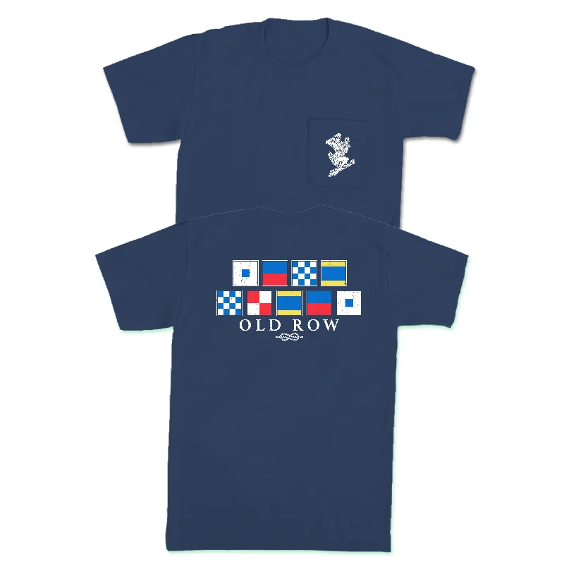 Custom T-Shirt For Christmas-The Yachting Flag Pocket Tee