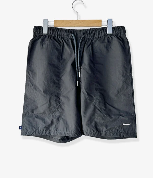 Personalized Pants For Winter Wear-DESCENDANT/DBS NYLON SHORTS (CHARCOAL)