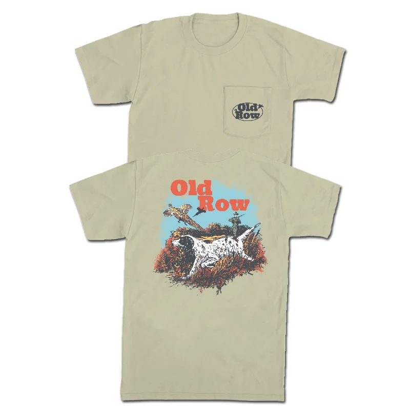 Personalized T-Shirt For Travel Groups-Old Row Outdoors Pheasant Pocket Tee