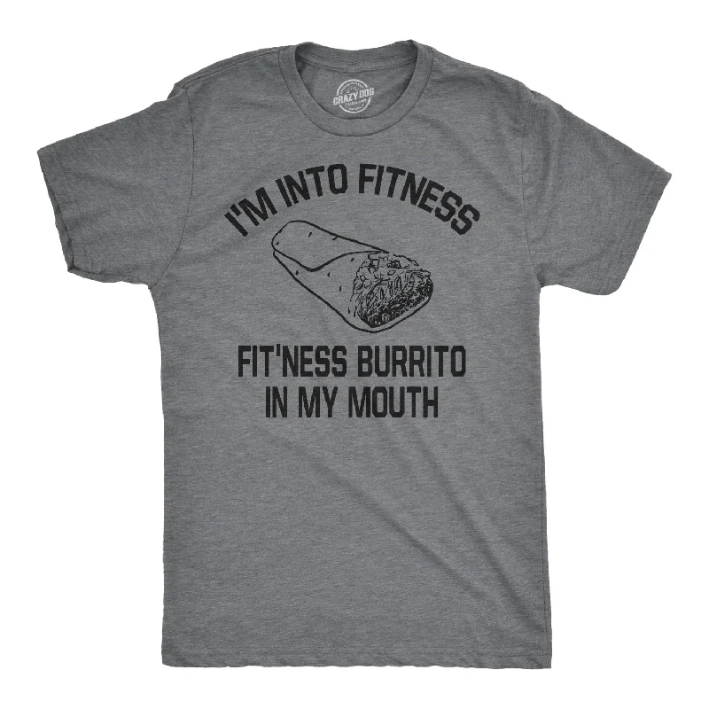 Custom T-Shirt For Fashion Lovers-Fitness Burrito Men's T Shirt