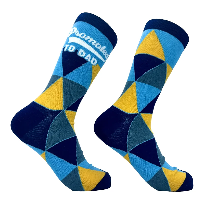 Custom Socks For Fitness Enthusiasts-Men's Promoted To Dad Socks