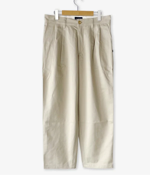 Custom Work Pants For Men-DESCENDANT/DC-3 COTTON TWILL TROUSERS (KhaKee)