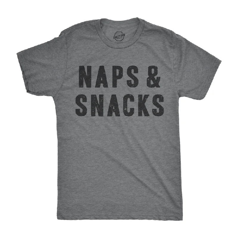 Funny Custom T-Shirt For Friends-Naps And Snacks Men's T Shirt