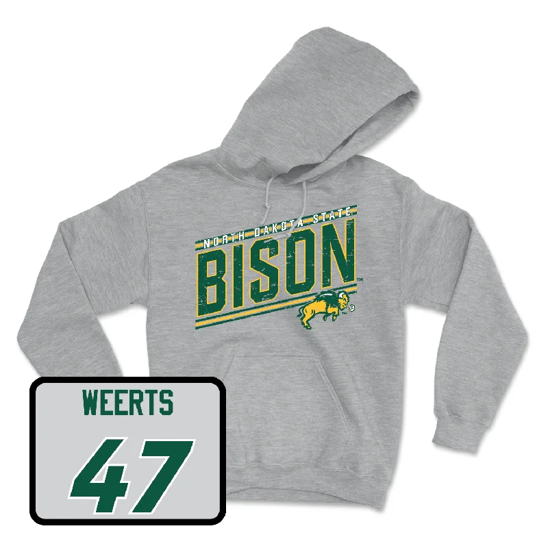 Personalized Hoodies For Outdoor Trips-Sport Grey Football Vintage Hoodie - Luke Weerts