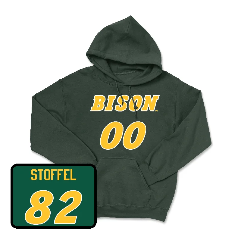 Custom Hoodies For Spring Break-Green Football Player Hoodie - Joe Stoffel