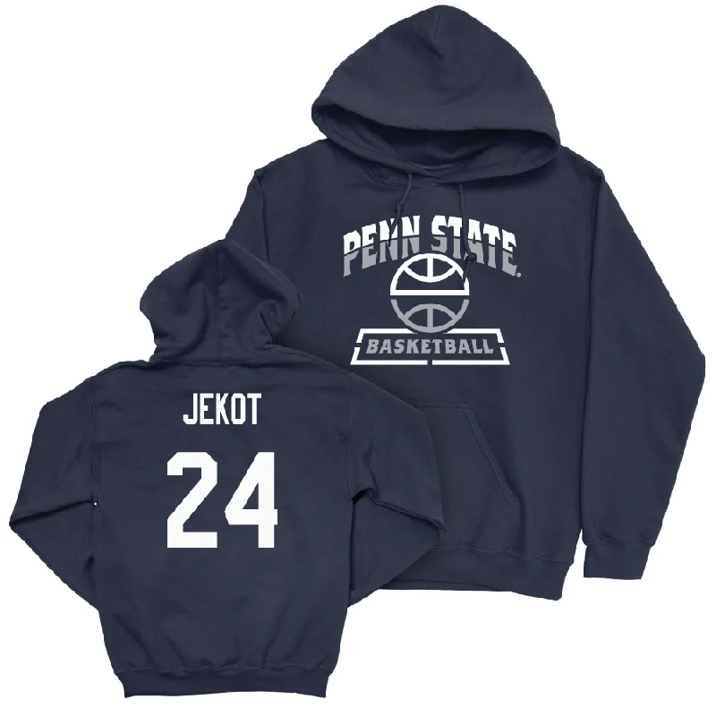 Custom Hoodies For Outdoor Exploration-Navy Women's Basketball Team Hoodie   - Jill Jekot