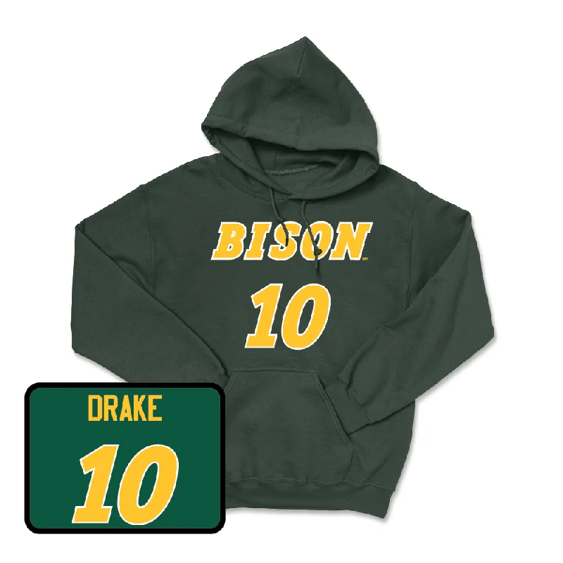 Custom Hoodies For Group Gifts-Green Football Player Hoodie - Trey Drake