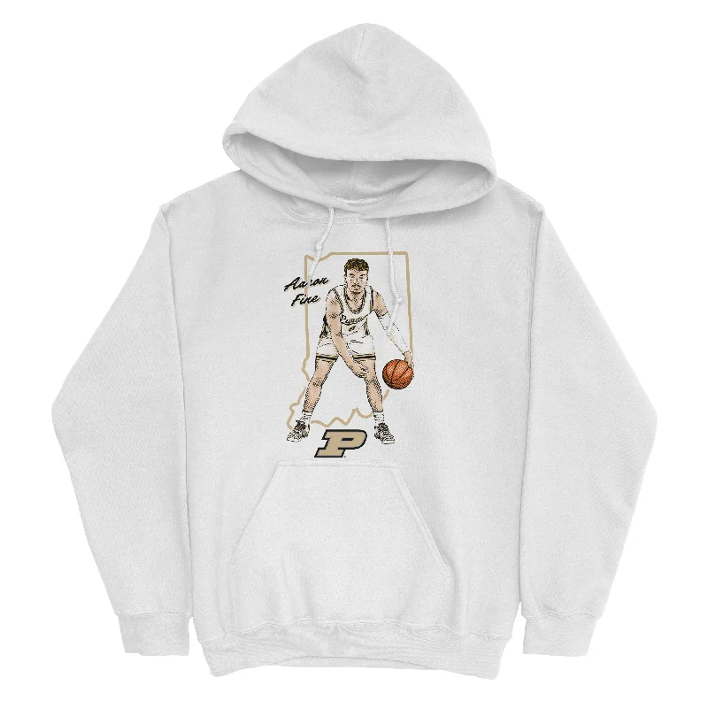 Custom Hoodies For Everyday Wear-EXCLUSIVE RELEASE: Aaron Fine Native White Hoodie