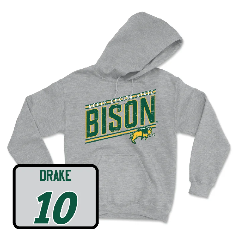 Personalized Hoodies For Sports Events-Sport Grey Football Vintage Hoodie - Trey Drake