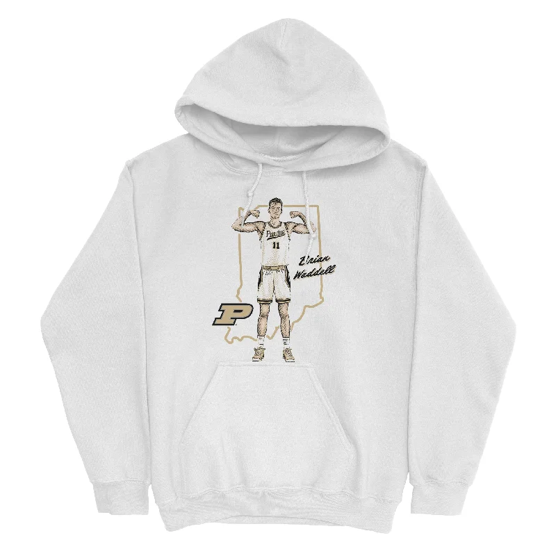 Personalized Hoodies For Stylish Wear-EXCLUSIVE RELEASE: Brian Waddell Native White Hoodie