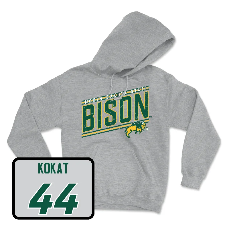 Personalized Hoodies For Friends’ Outings-Sport Grey Football Vintage Hoodie - Luke Kokat