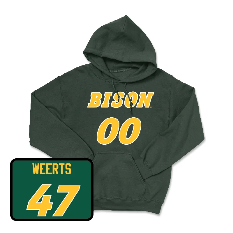 Custom Hoodies For Family Vacations-Green Football Player Hoodie - Luke Weerts