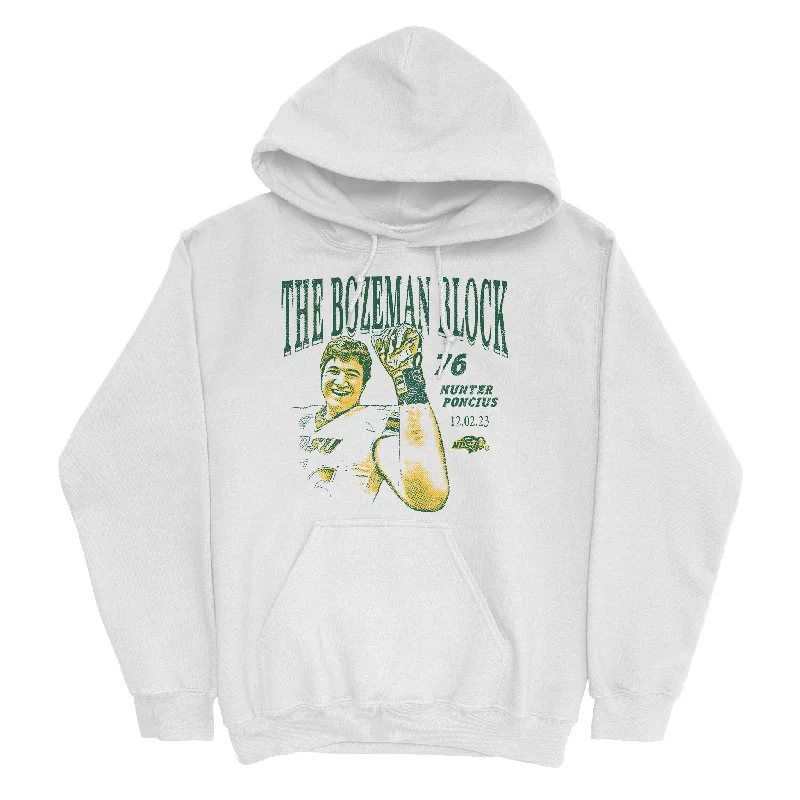 Custom Hoodies For Outdoor Gatherings-EXCLUSIVE DROP: Hunter Poncius - Bozeman Block Hoodie