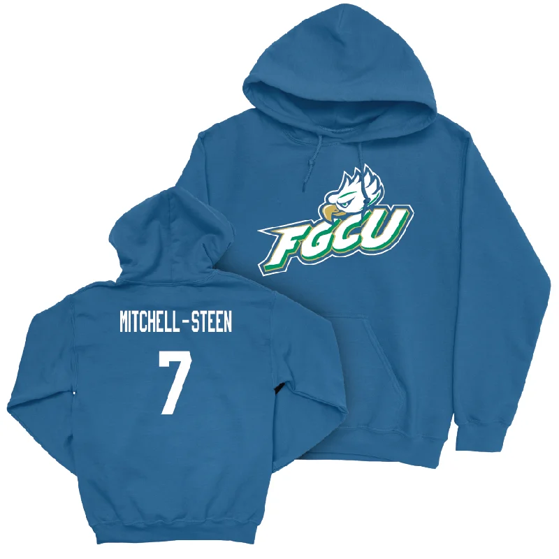 Custom Hoodies For Crossfit Workouts-Blue Women's Basketball FGCU Hoodie - Khamari Mitchell-Steen