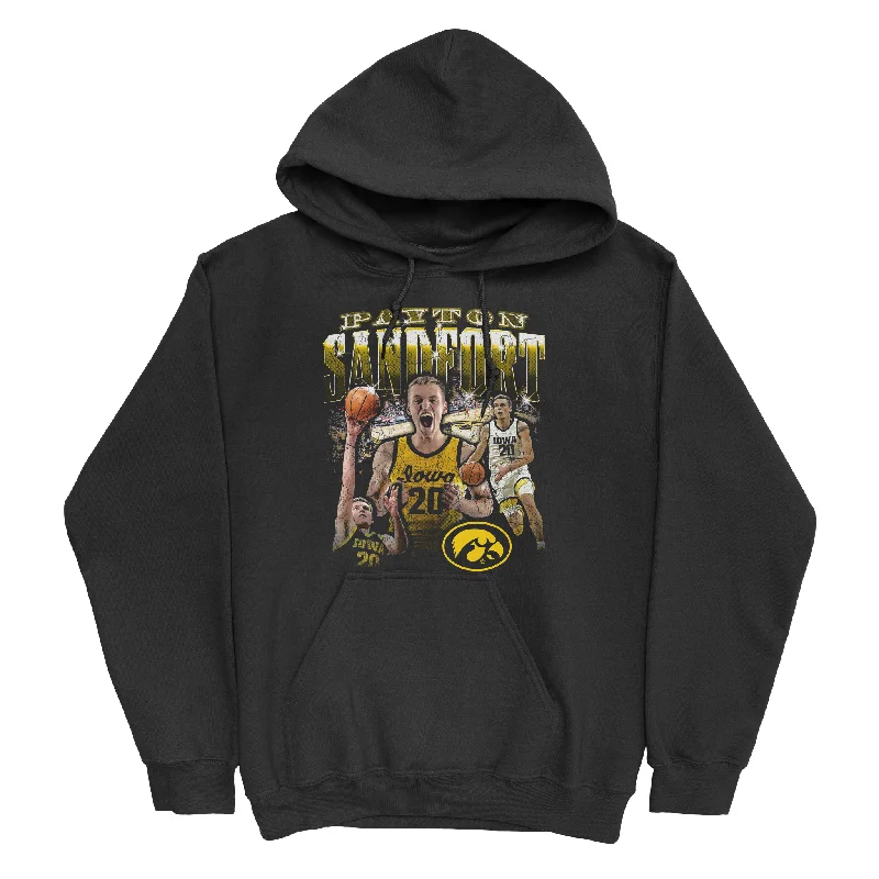 Personalized Hoodies For Sports Clubs-EXCLUSIVE RELEASE: Payton Sandfort 90s Graphic Black Hoodie